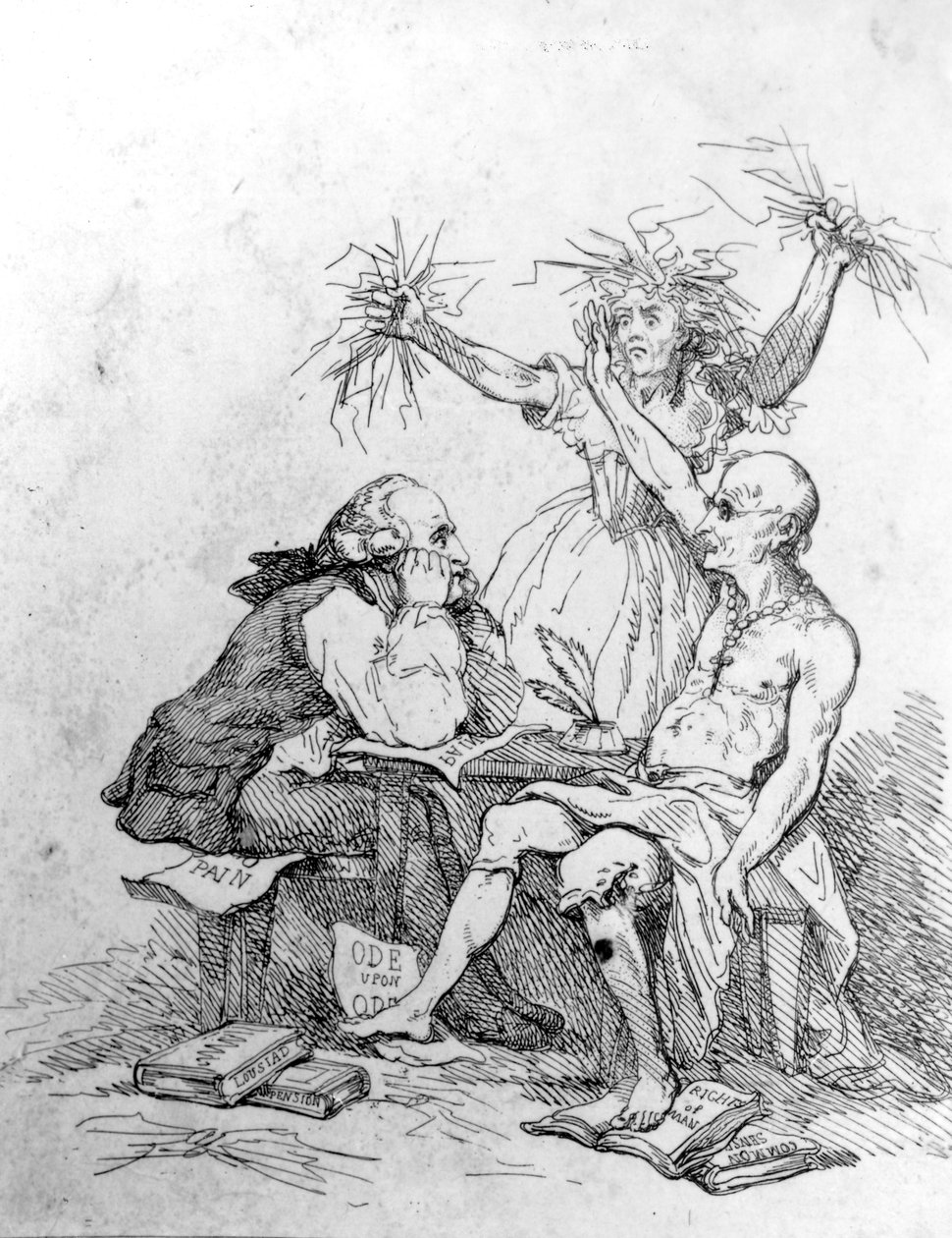 En titt in i Betlehem, ca 1793 av Thomas Rowlandson