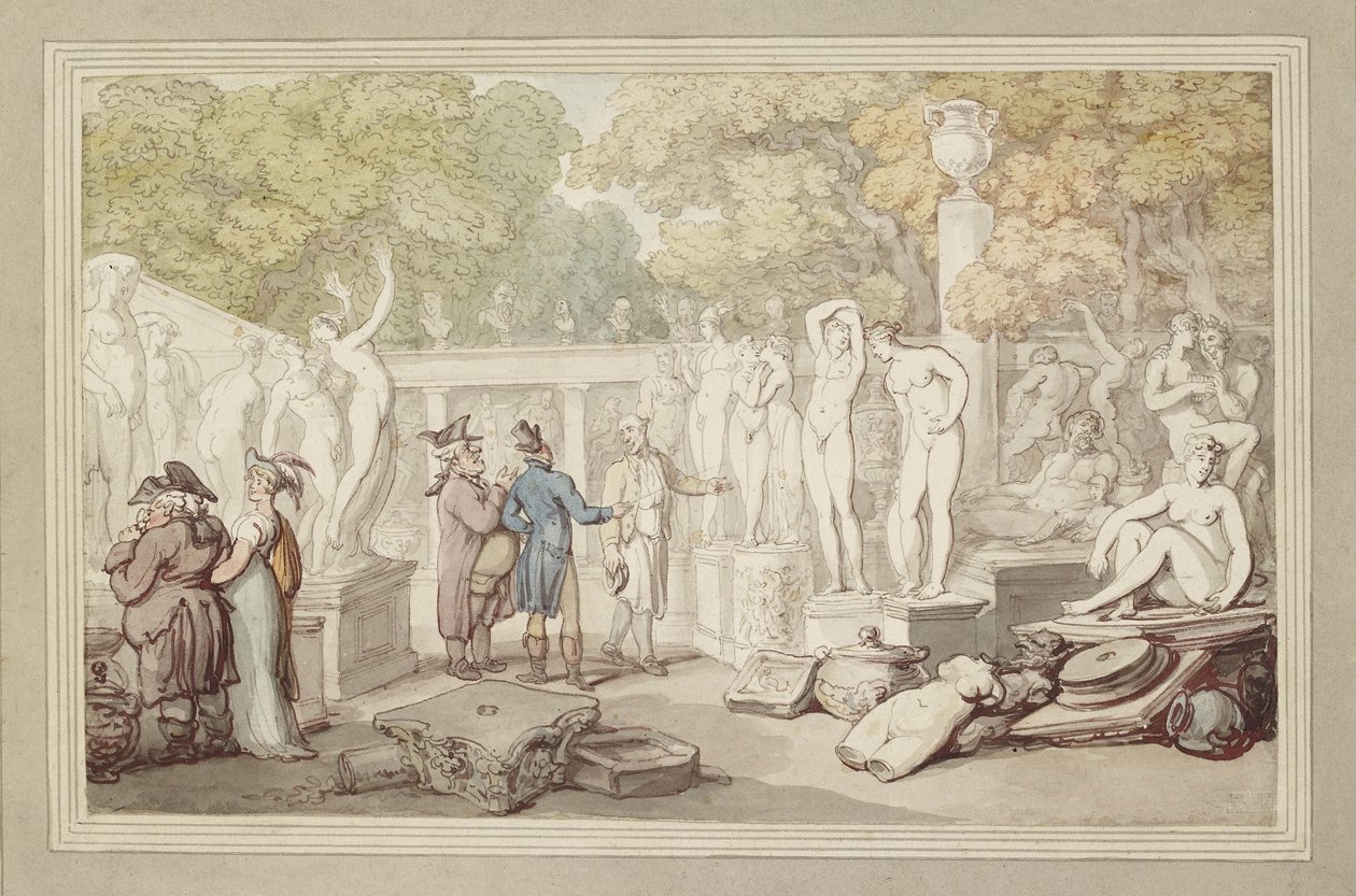 En statygård, 1800-talet av Thomas Rowlandson