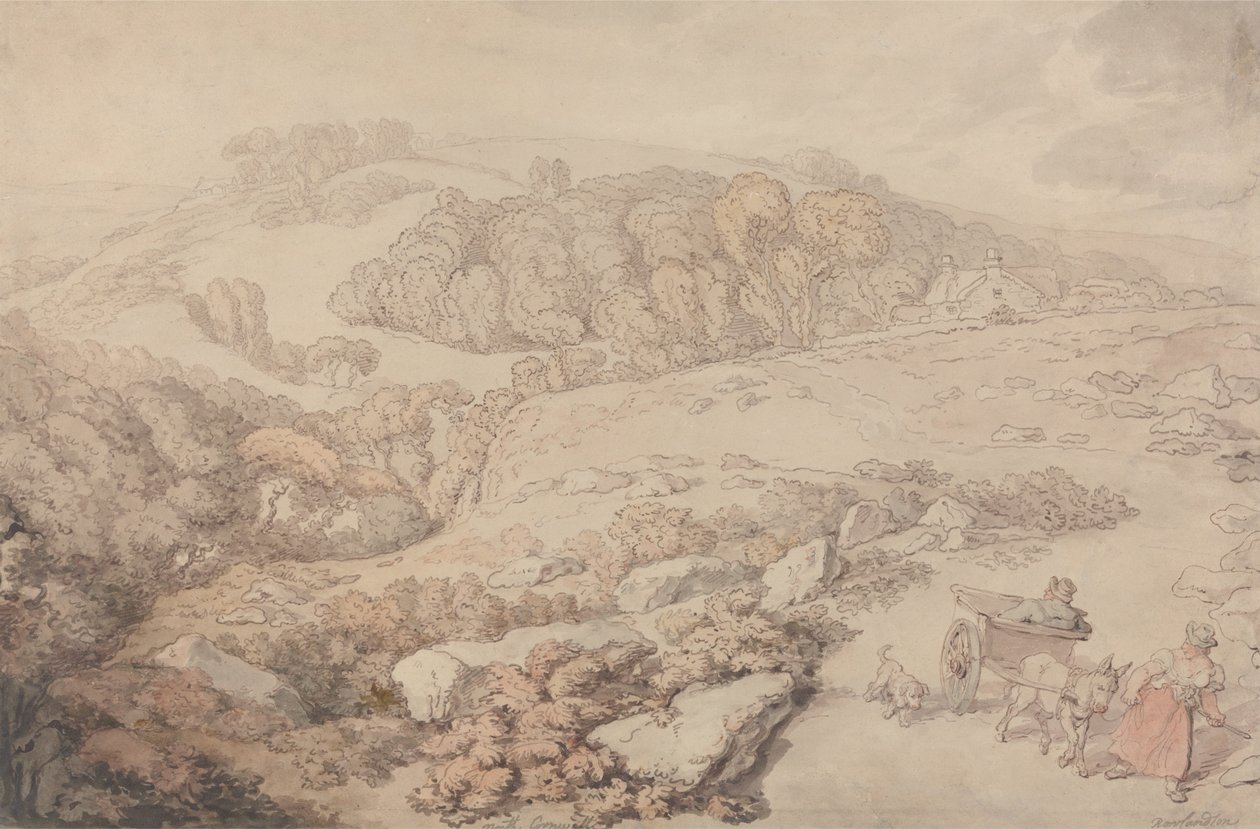 Bodmin Moor av Thomas Rowlandson