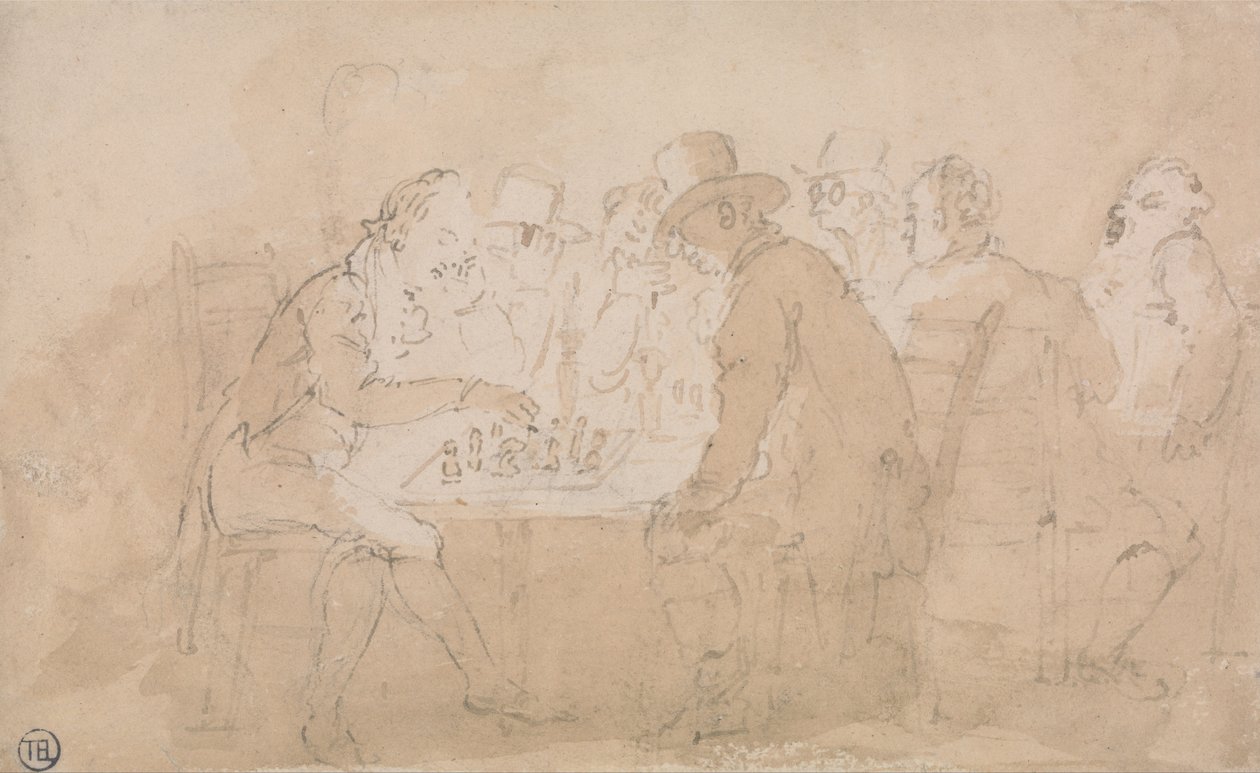 Chess Players av Thomas Rowlandson