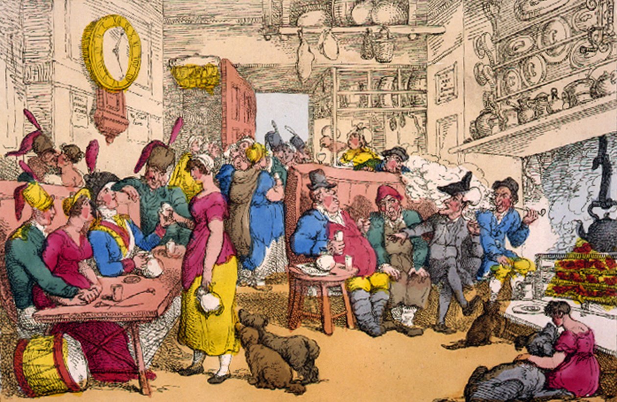 Doctor Syntax, 1820 (handkolorerad etsning) (handkolorerad litografi) av Thomas Rowlandson