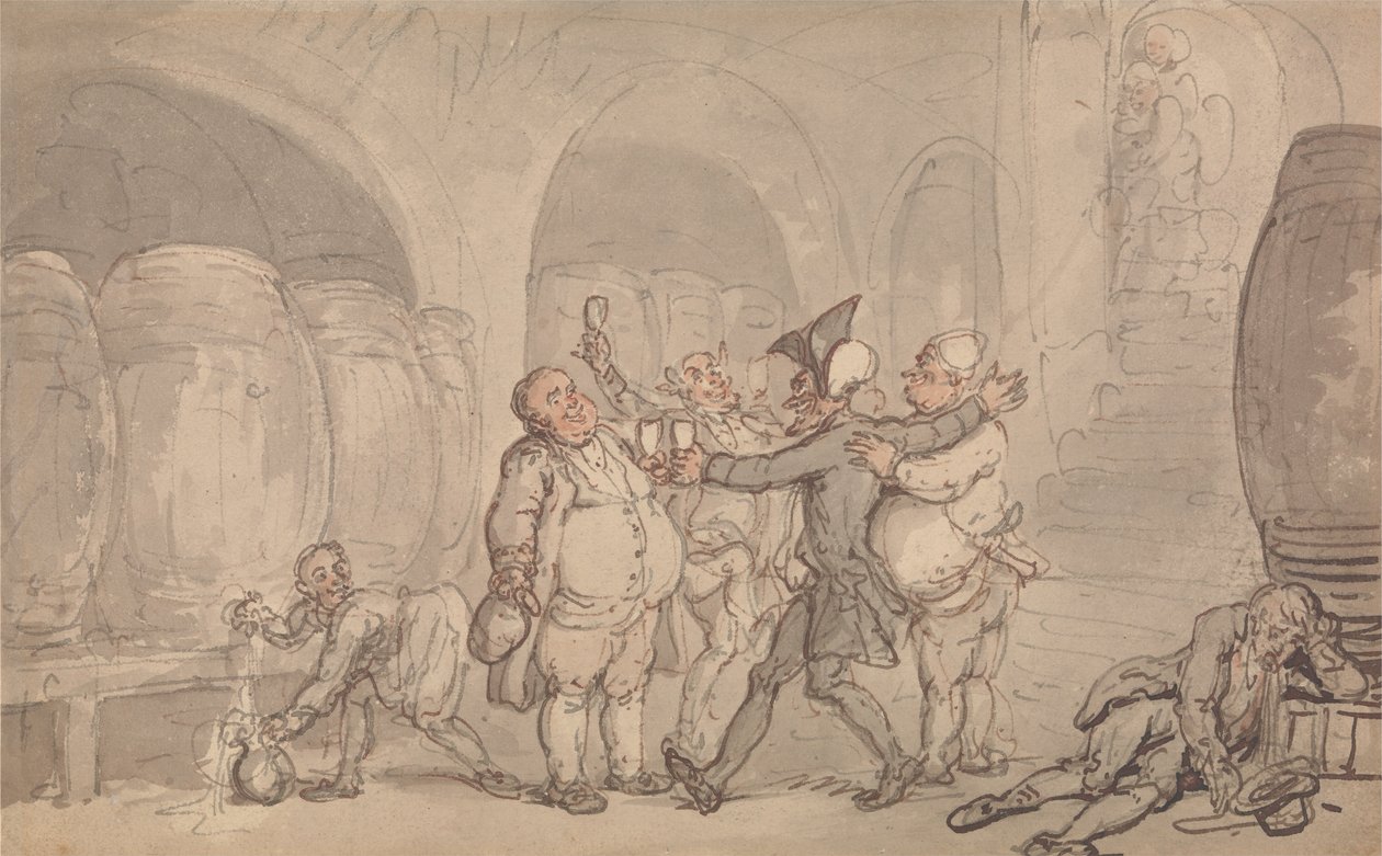 Dr. Syntax Made Free of the Cellar av Thomas Rowlandson