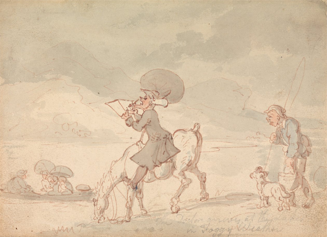 Dr. Syntax Sketching the Lake av Thomas Rowlandson