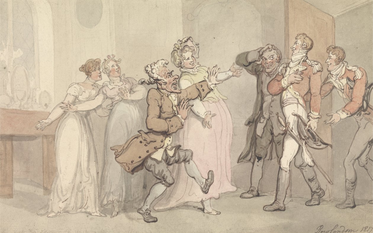 Jealousy, Rage, Disappointment... av Thomas Rowlandson