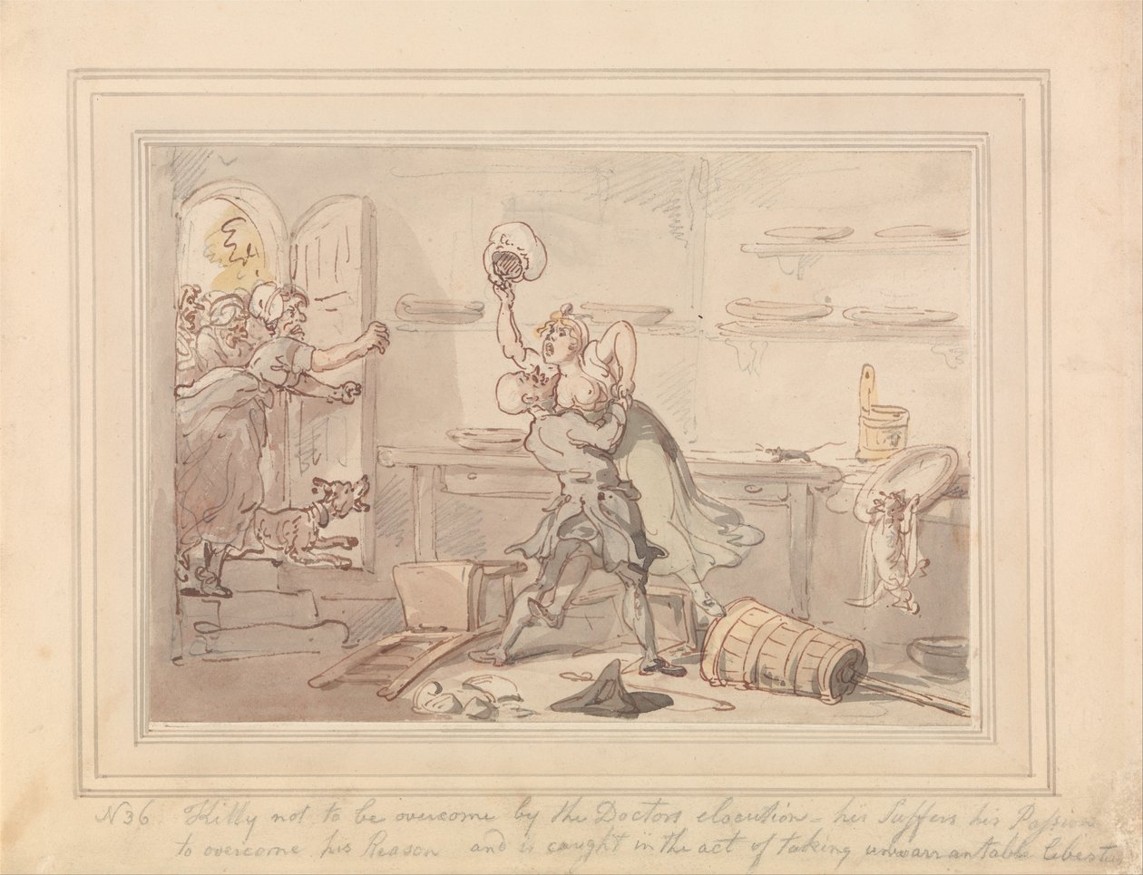 Kitty Overcome av Thomas Rowlandson