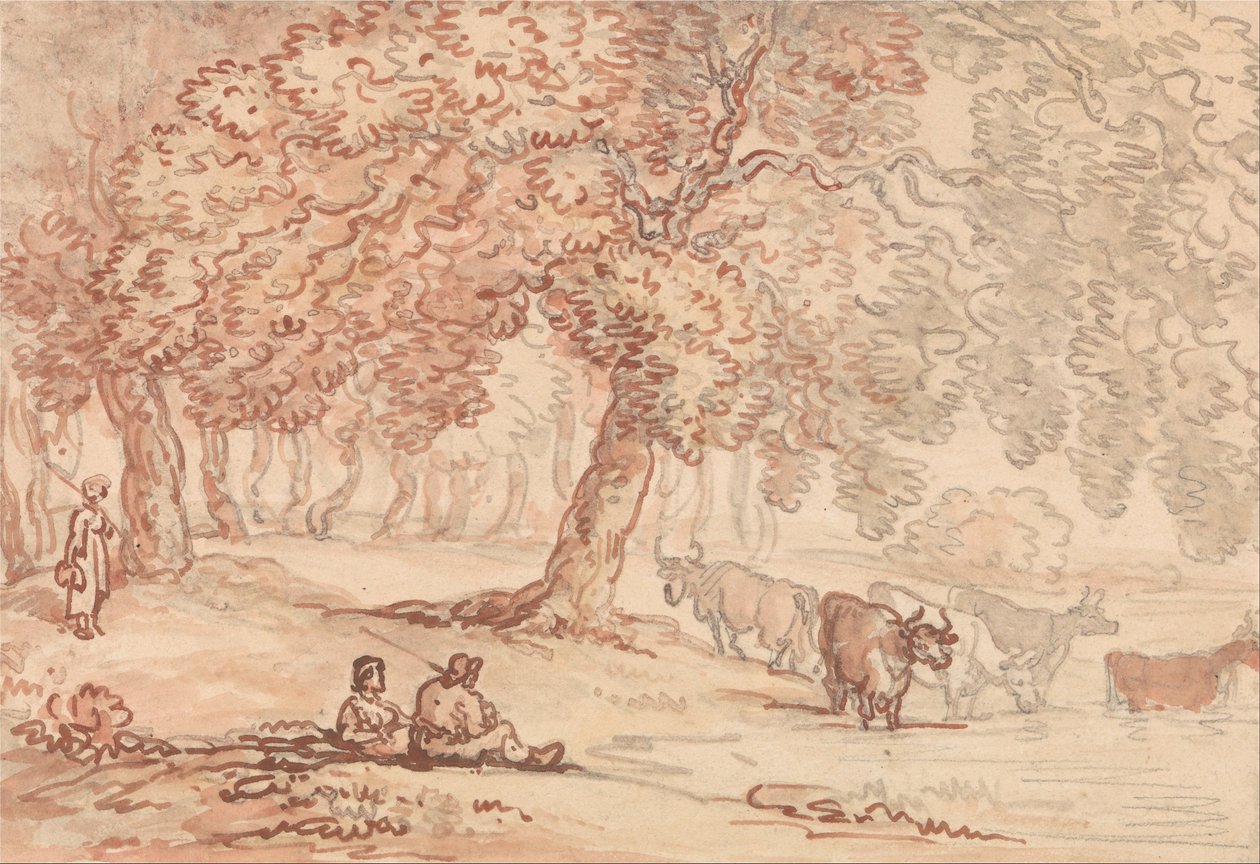 Richmond Park av Thomas Rowlandson