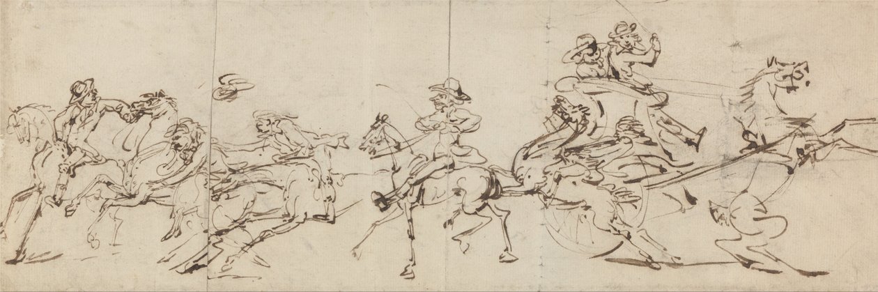 Olyckor vid ridning och körning av Thomas Rowlandson