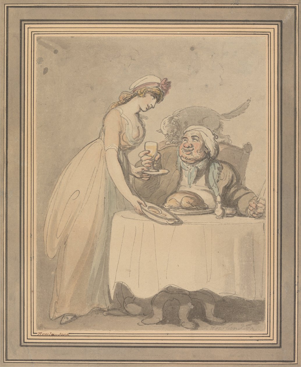 The Gourmand av Thomas Rowlandson