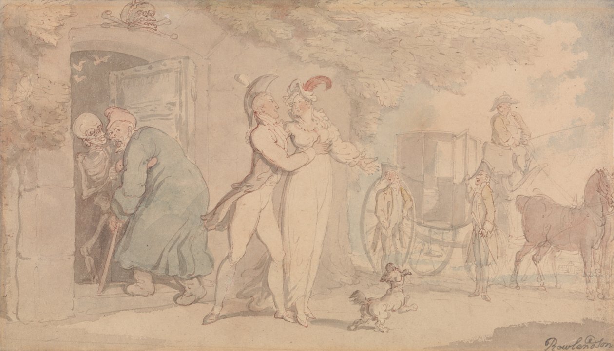 The Mausoleum av Thomas Rowlandson