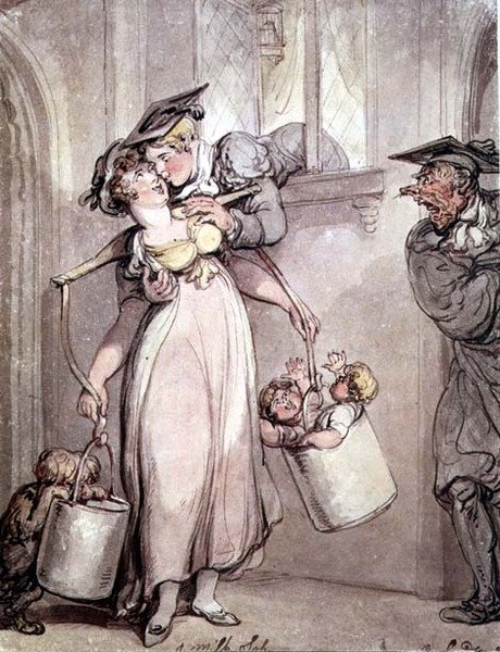 Mjölksoppan av Thomas Rowlandson