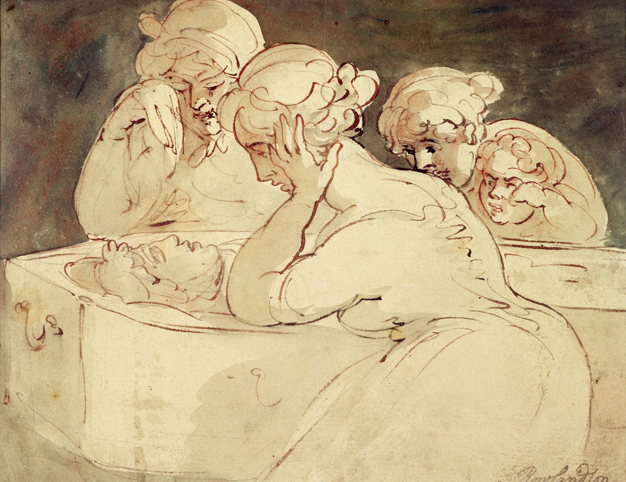 De sörjande, 1815 av Thomas Rowlandson