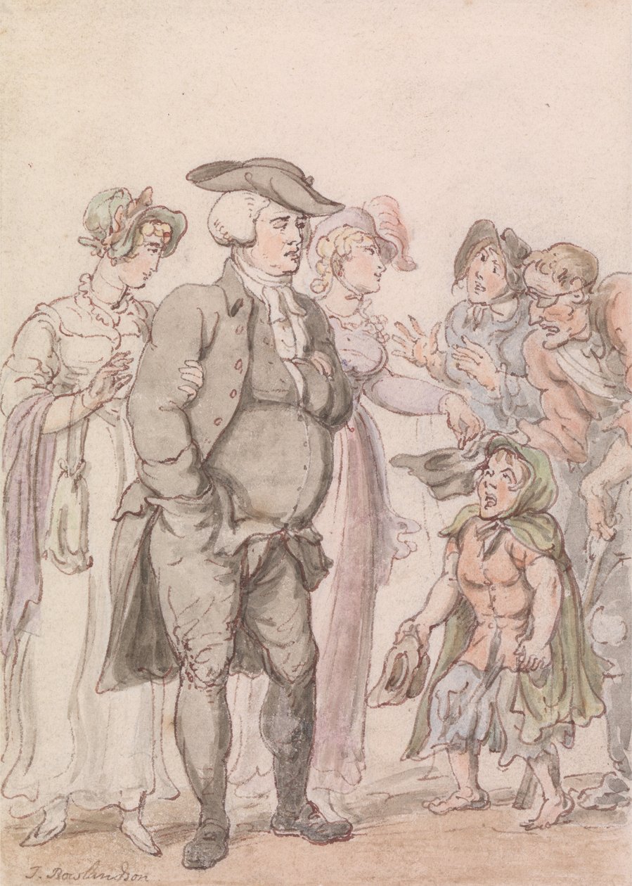 The Vicar of Wakefield- Frontispiece av Thomas Rowlandson