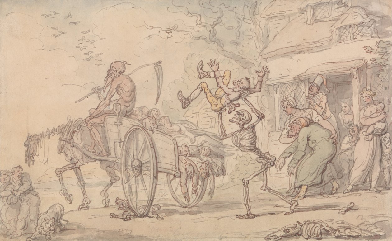 Time and Death and Goody Barton av Thomas Rowlandson