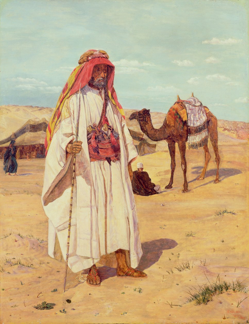 Arab Shaykh (Richard Burton i arabisk klänning), 1854 av Thomas Seddon