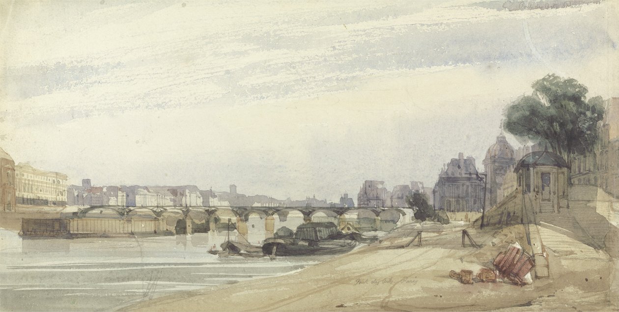 Pont des Arts, Paris av Thomas Shotter Boys