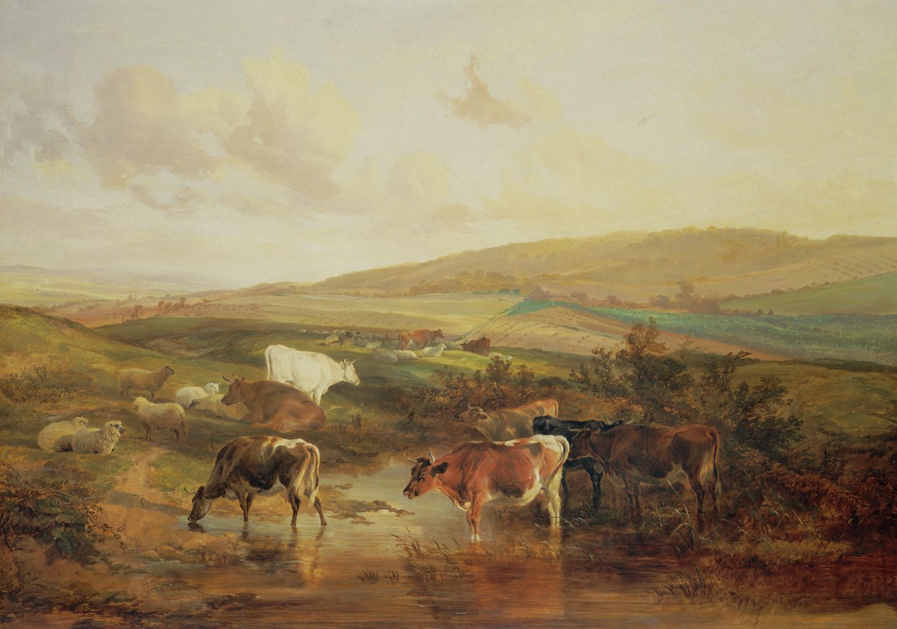 Betande djur av Thomas Sidney Cooper