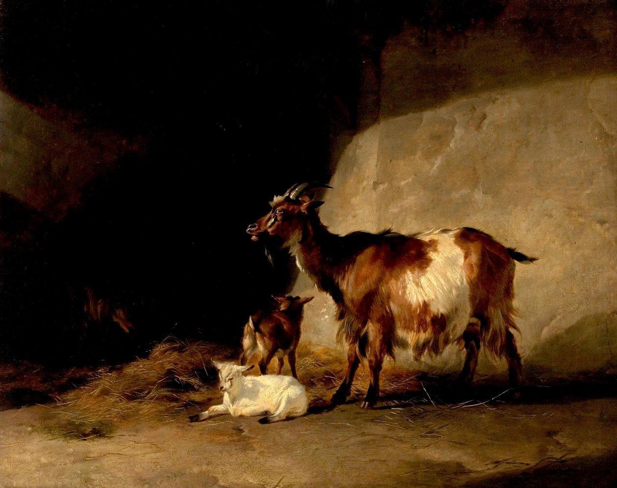 Bergsfår (morgondimman klarnar av), 1846 av Thomas Sidney Cooper