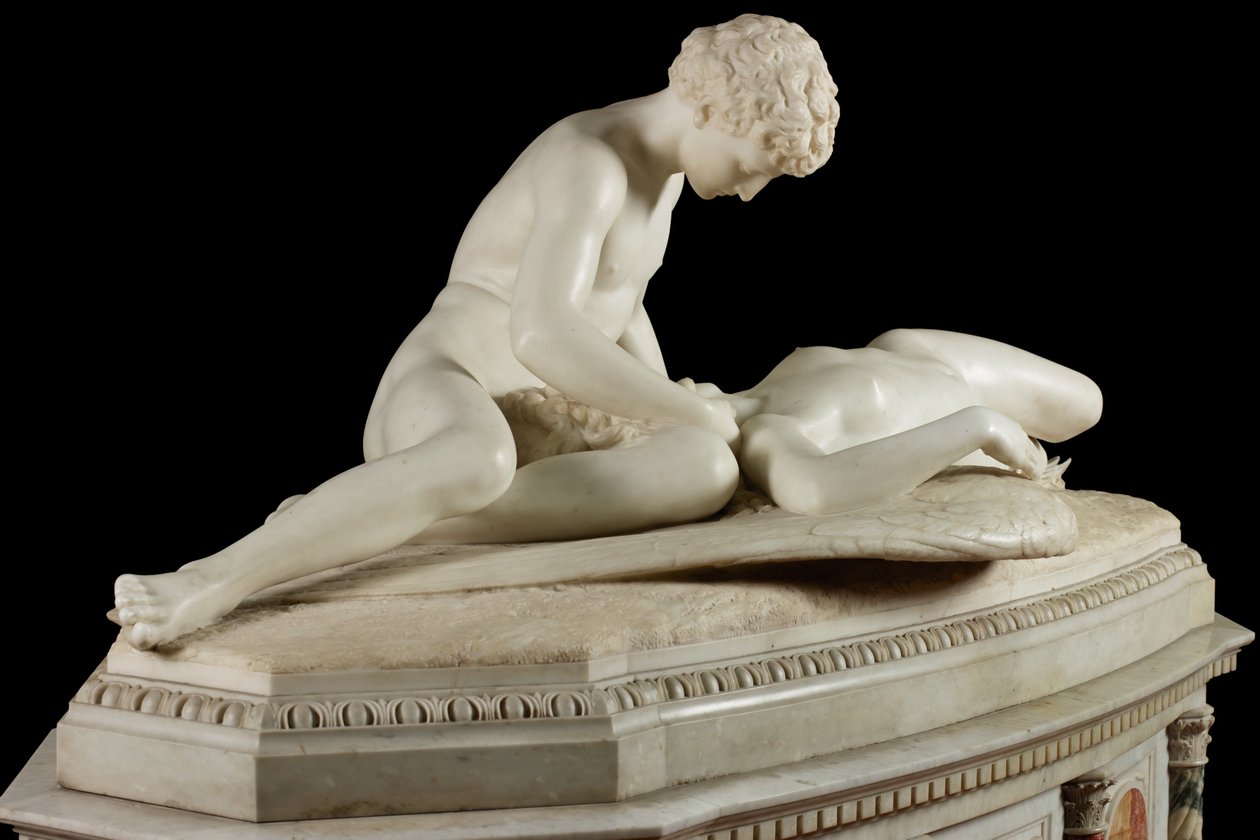 Fallen Angel, 1889 (sten och marmor) av Thomas Waldo Story