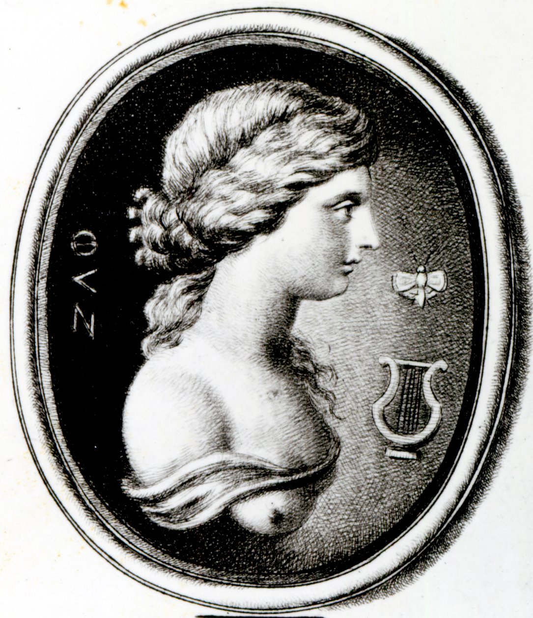 Porträtt av Sappho av Thomas Worlidge