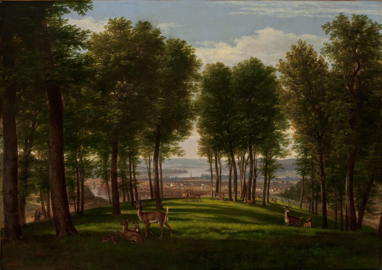 Vy över Cincinnati, Ohio av Thomas Worthington Whittredge