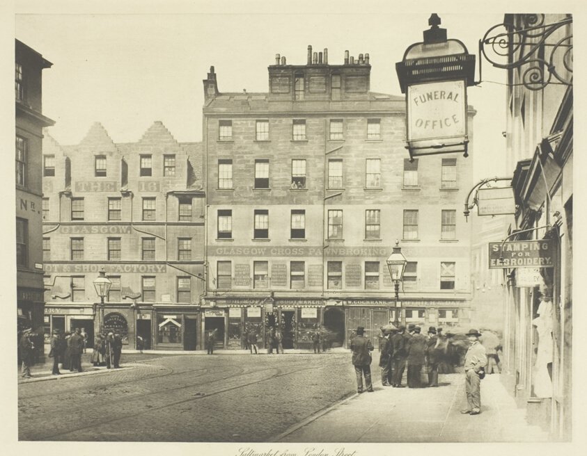 Saltmarket från London Street av Thomas Annan