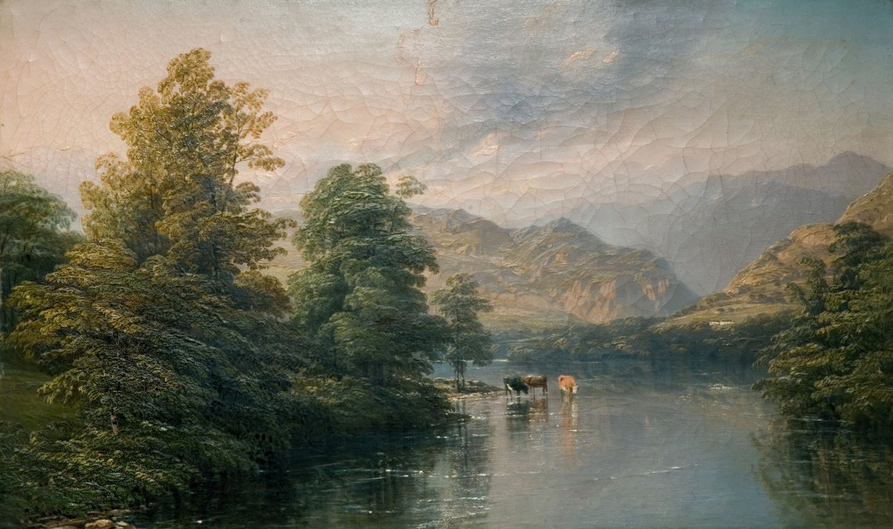 Ullswater från Pooley Bridge, 1847. av Thomas Baker