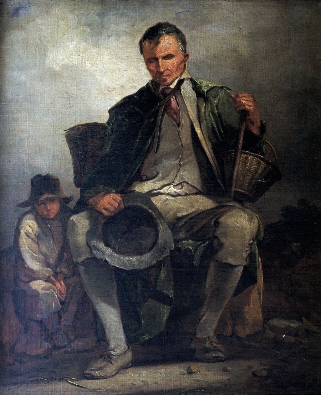 Den blinde tiggaren, ca 1788 av Thomas Barker of Bath