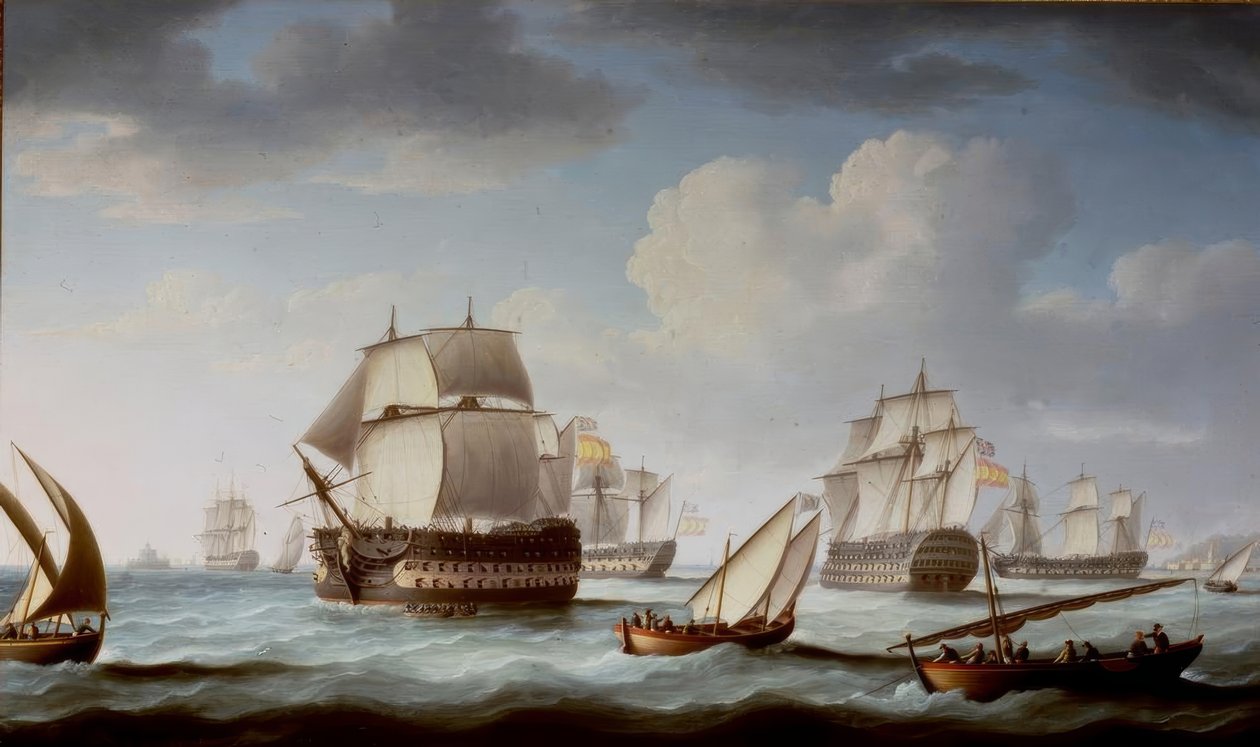 Slaget vid Trafalgar av Thomas Buttersworth