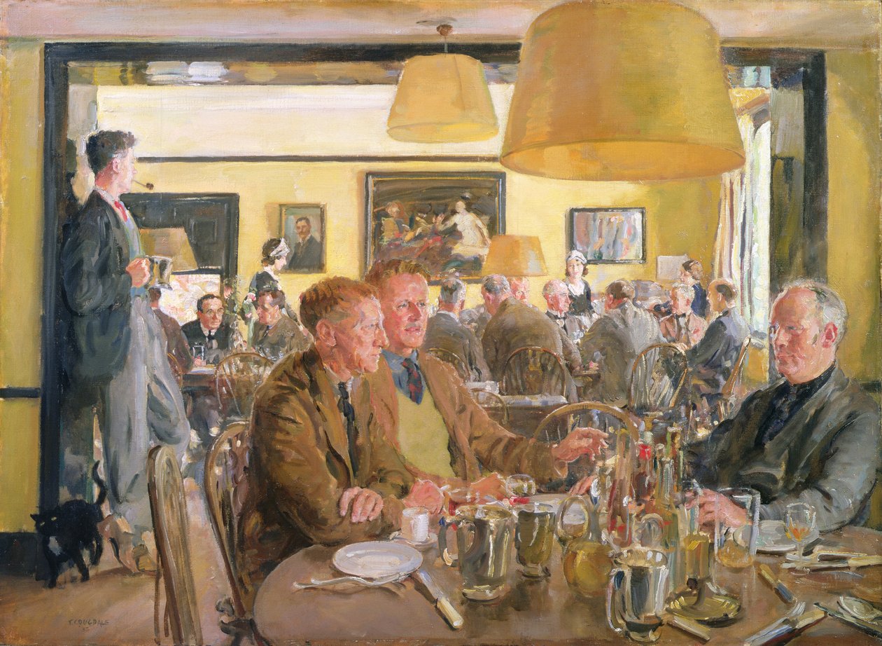 Lunch på Chelsea Arts Club av Thomas Cantrell Dugdale