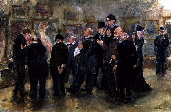 Inköpskommittén (olja på duk) av Thomas Cantrell Dugdale