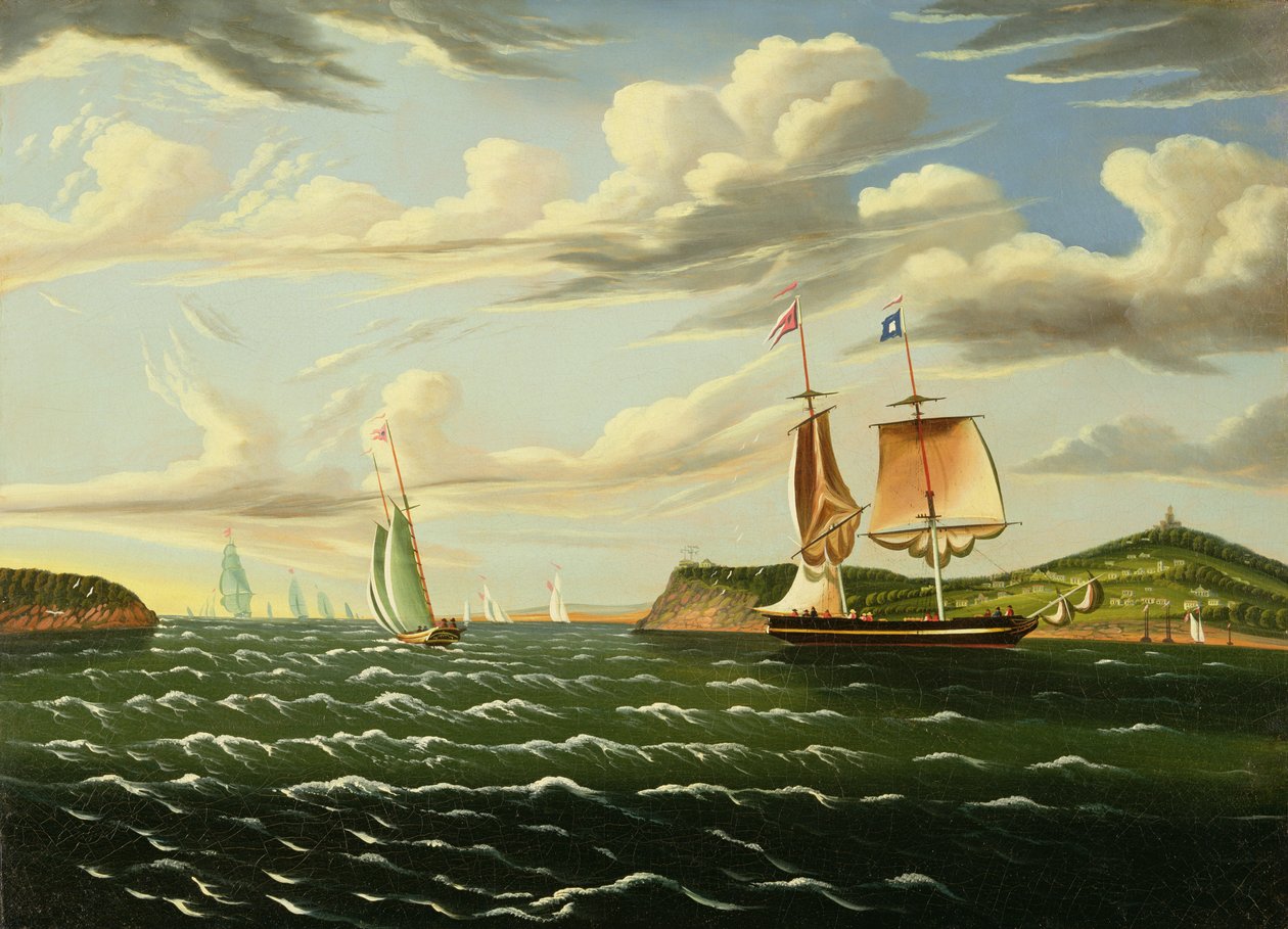 Staten Island och Narrows av Thomas Chambers