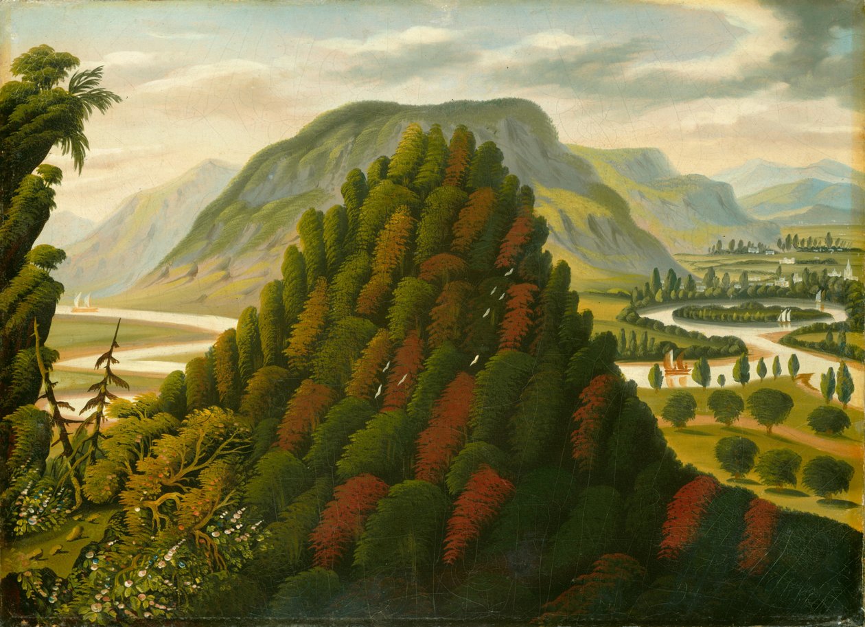 Connecticut Valley, mitten av 1800-talet. av Thomas Chambers
