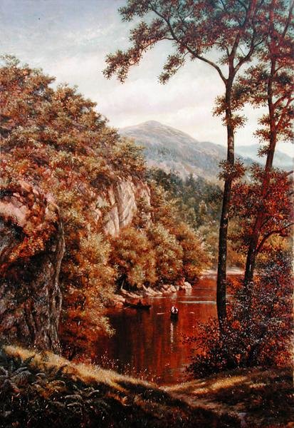 Sommardag på en bergssjö av Thomas Charles Farrer