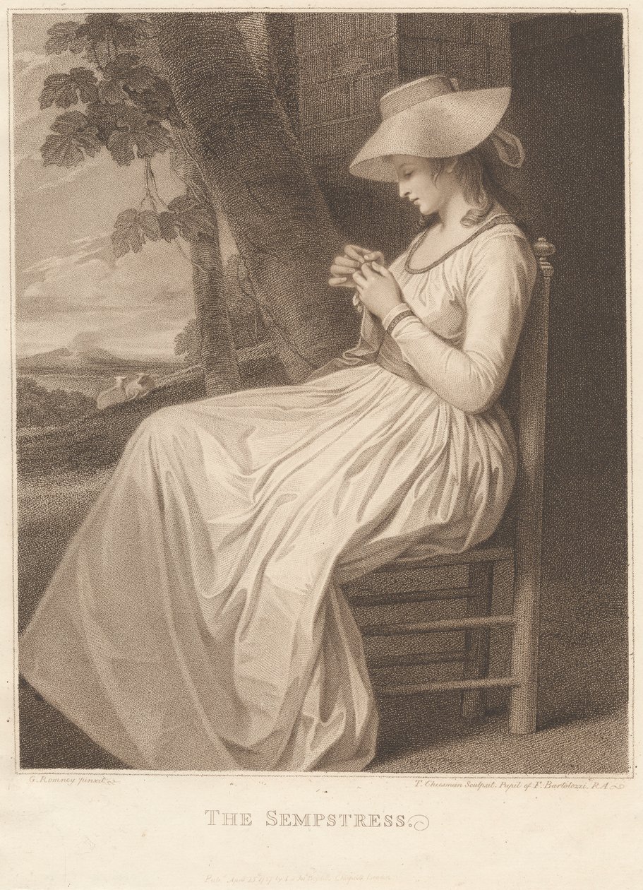 Lady Hamilton som The Sempstress av Thomas Cheesman