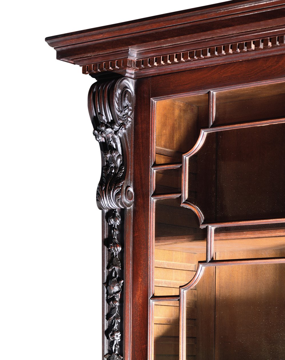 En bokhylla med utgång från George III av Thomas Chippendale