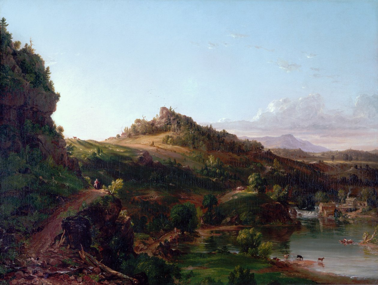 Catskill Scenery, ca 1833 (olja på duk) av Thomas Cole