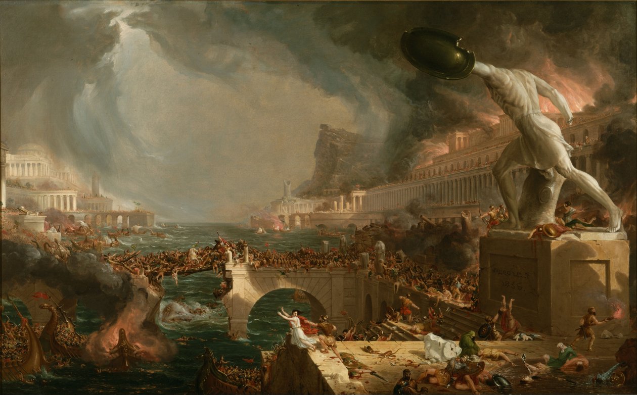 Ett imperiums undergång av Thomas Cole