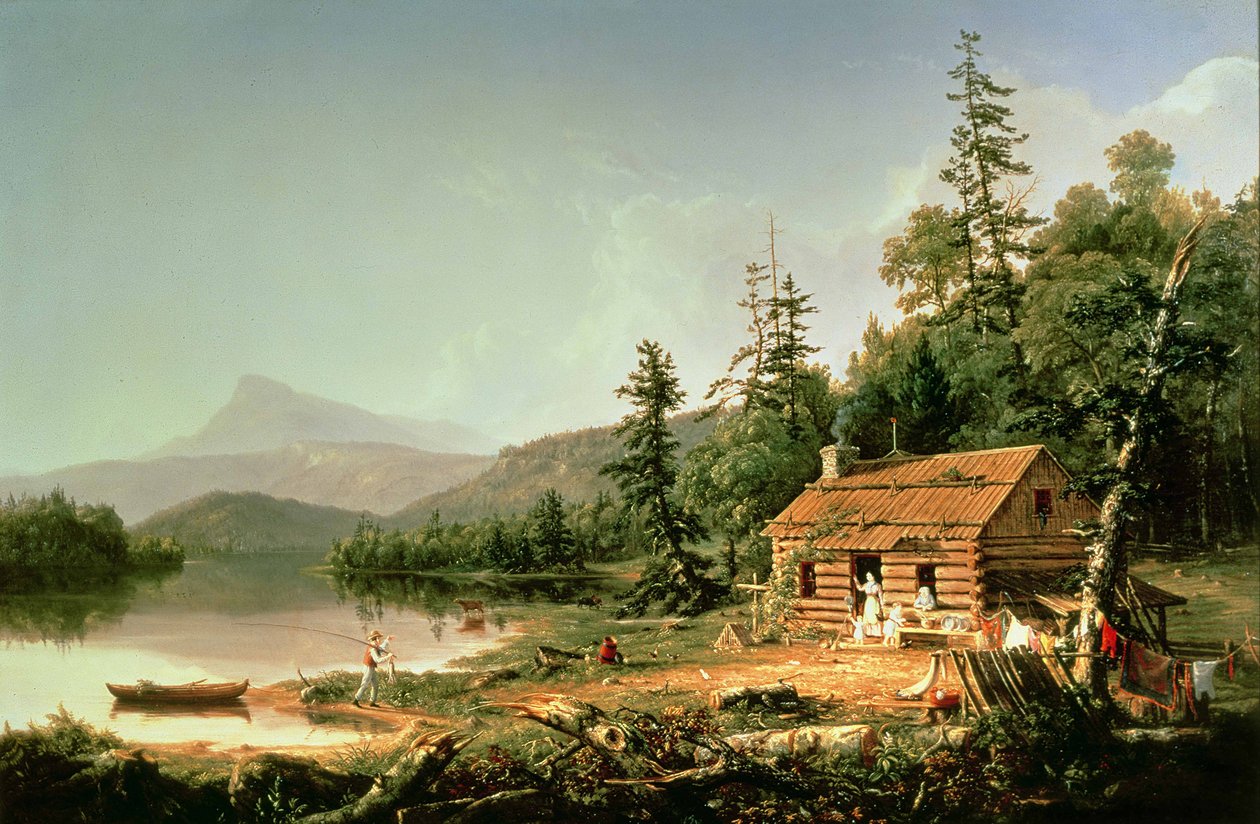 Hemma i skogen, 1847 av Thomas Cole