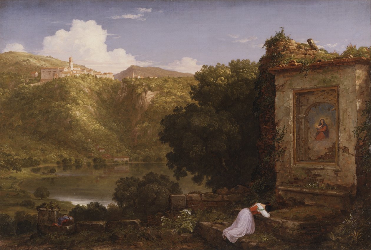 Den eftertänksamma, 1845 av Thomas Cole