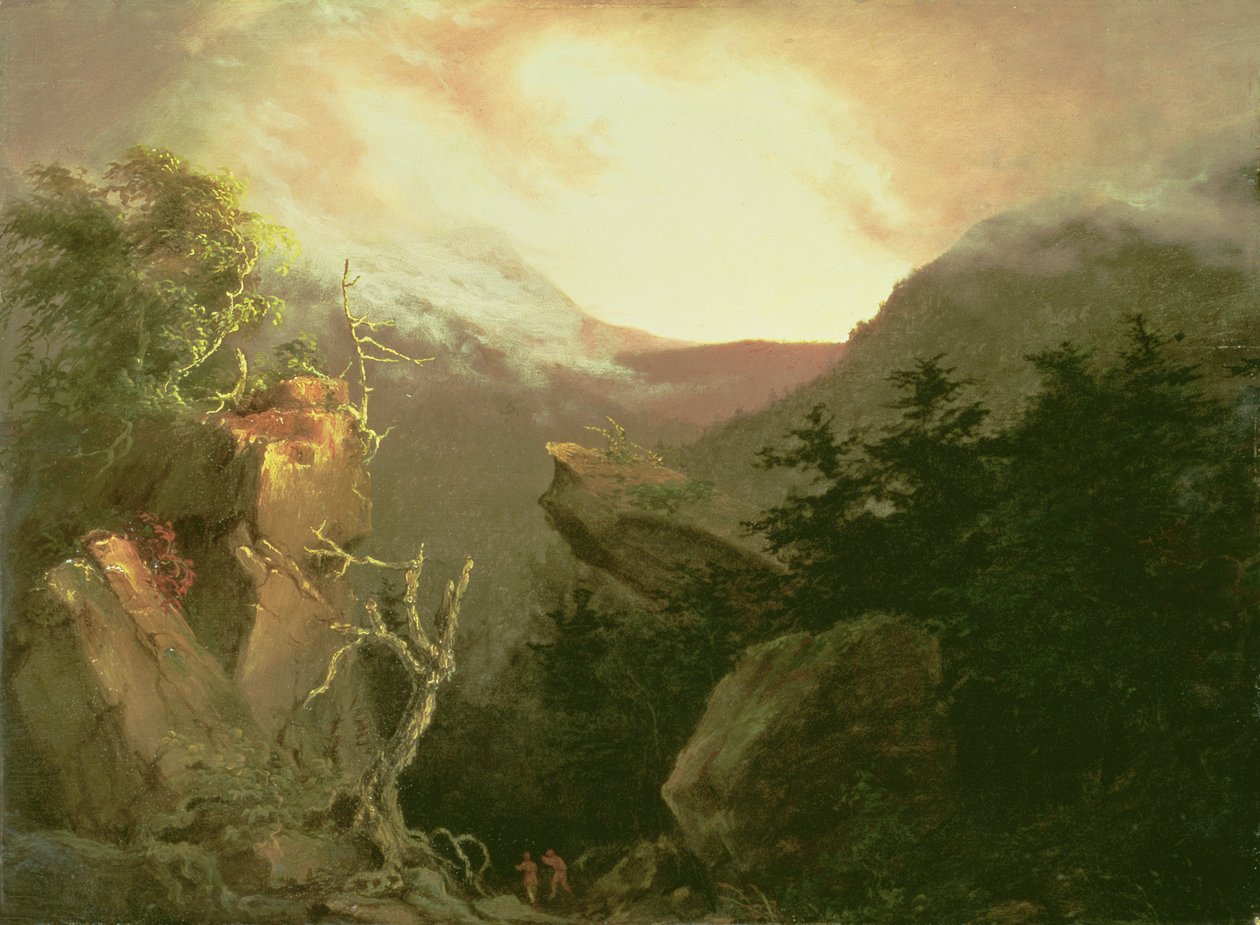 Mountain Sunrise, 1826 av Thomas Cole