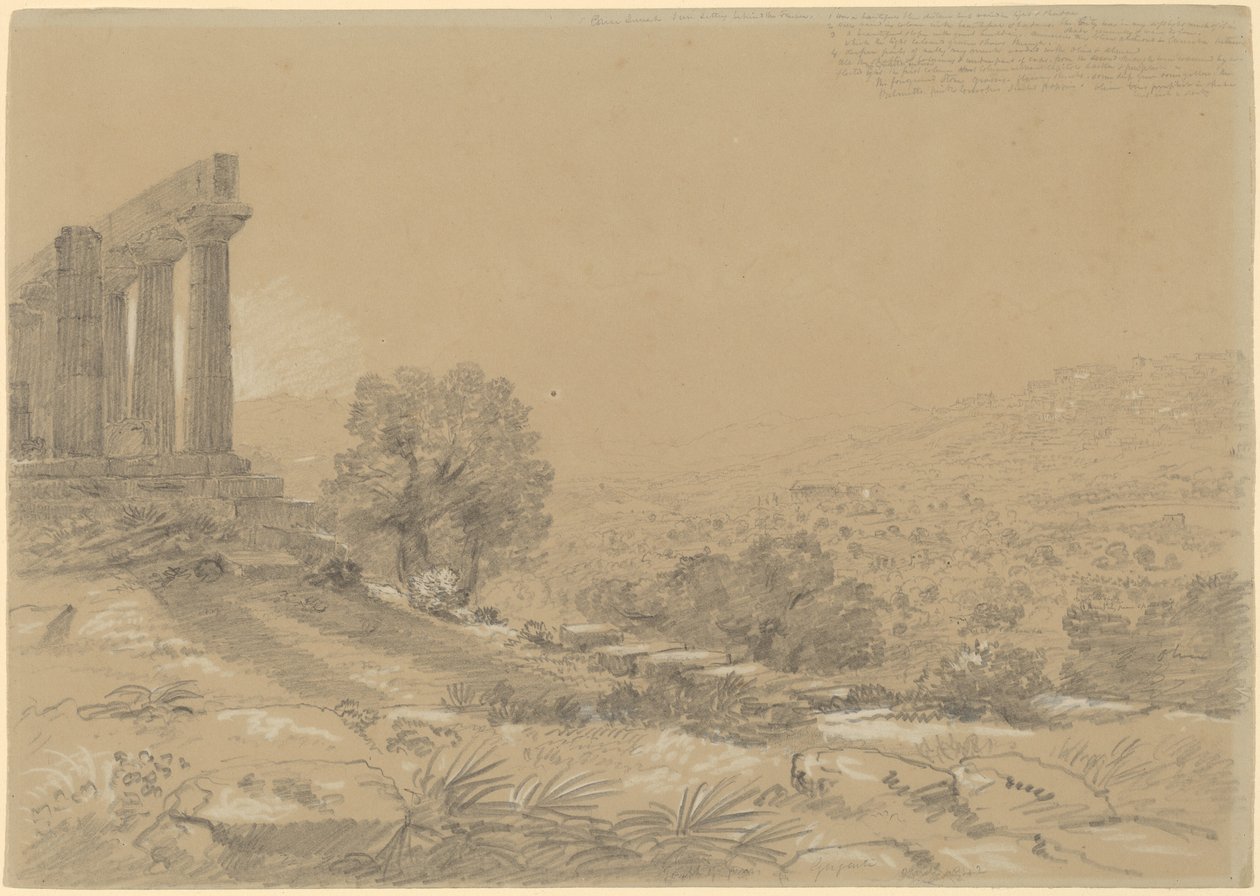 Junos tempel, Agrigento av Thomas Cole