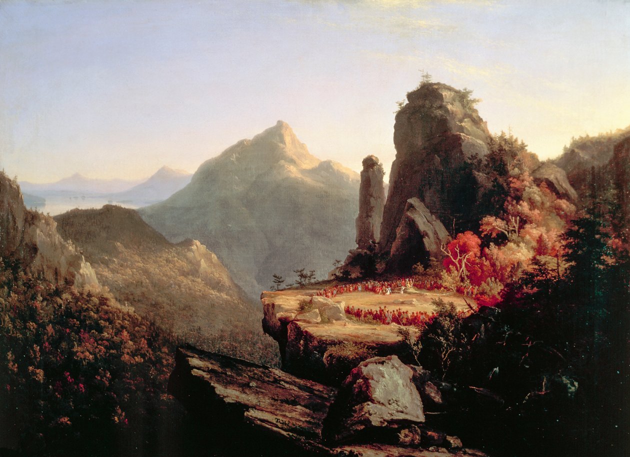 Den sista av mohikanerna av Thomas Cole
