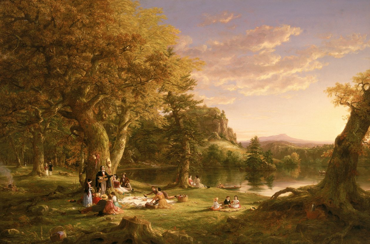 Picknicken av Thomas Cole