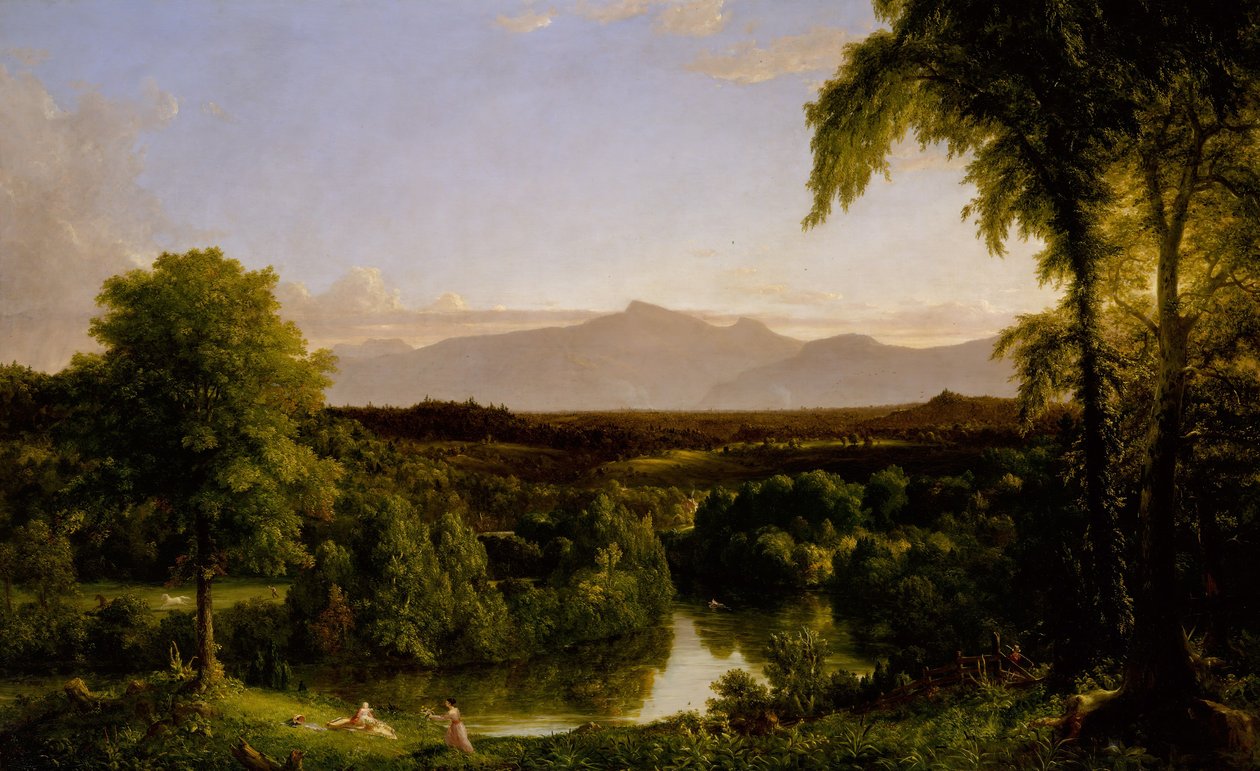 Utsikt över Catskill-tidig höst, 1836-37. av Thomas Cole