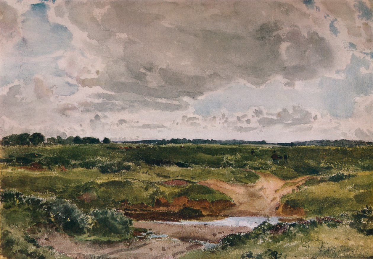 En allmänning i augusti, c1890 av Thomas Collier