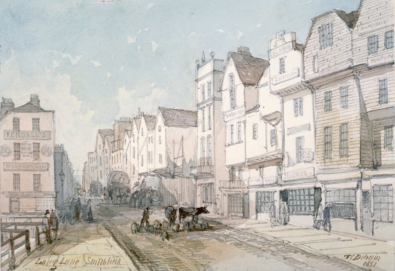Long Lane, City of London, 1851. av Thomas Colman Dibdin