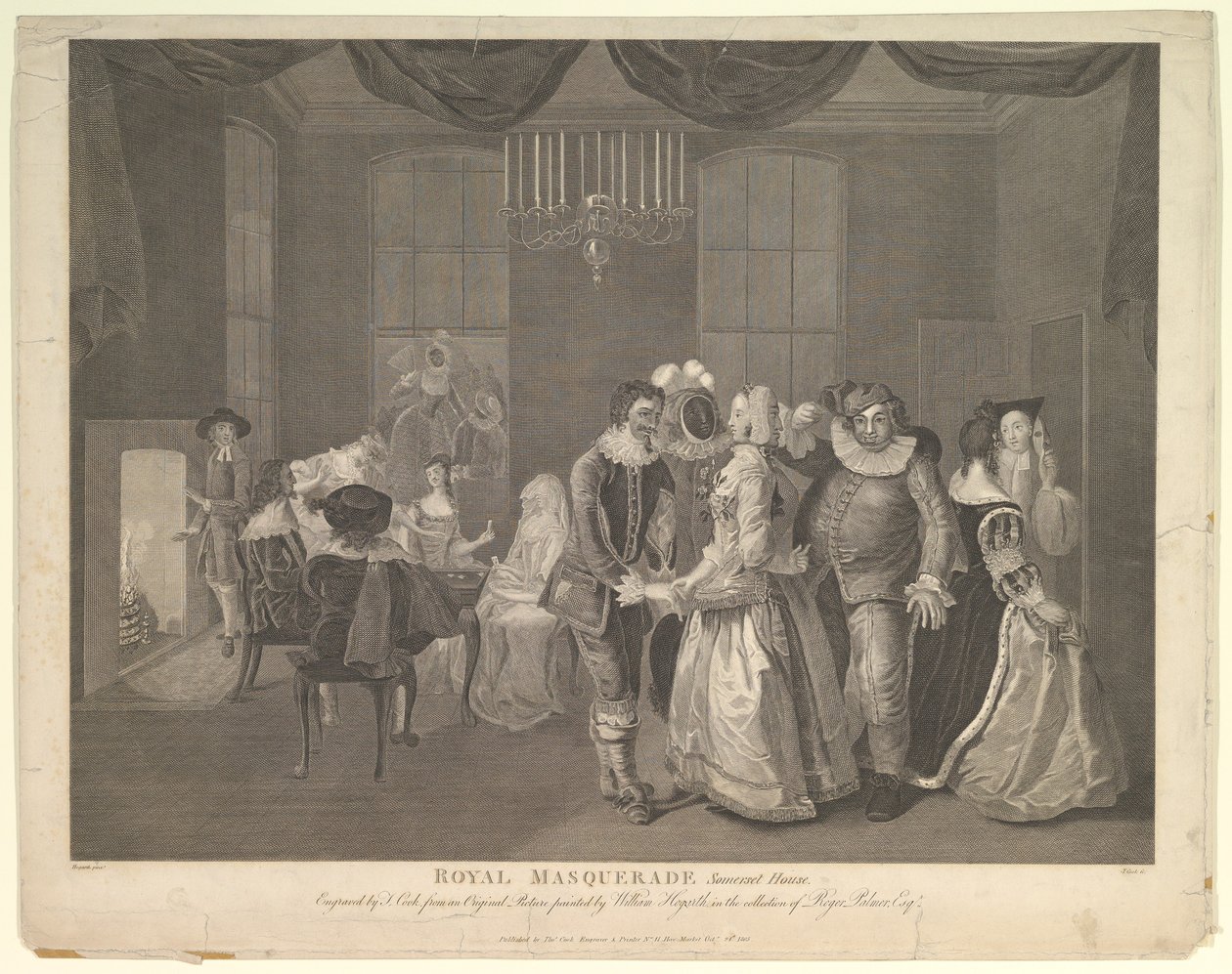 Royal Masquerade Somerset House, 21 oktober 1805. av Thomas Cook