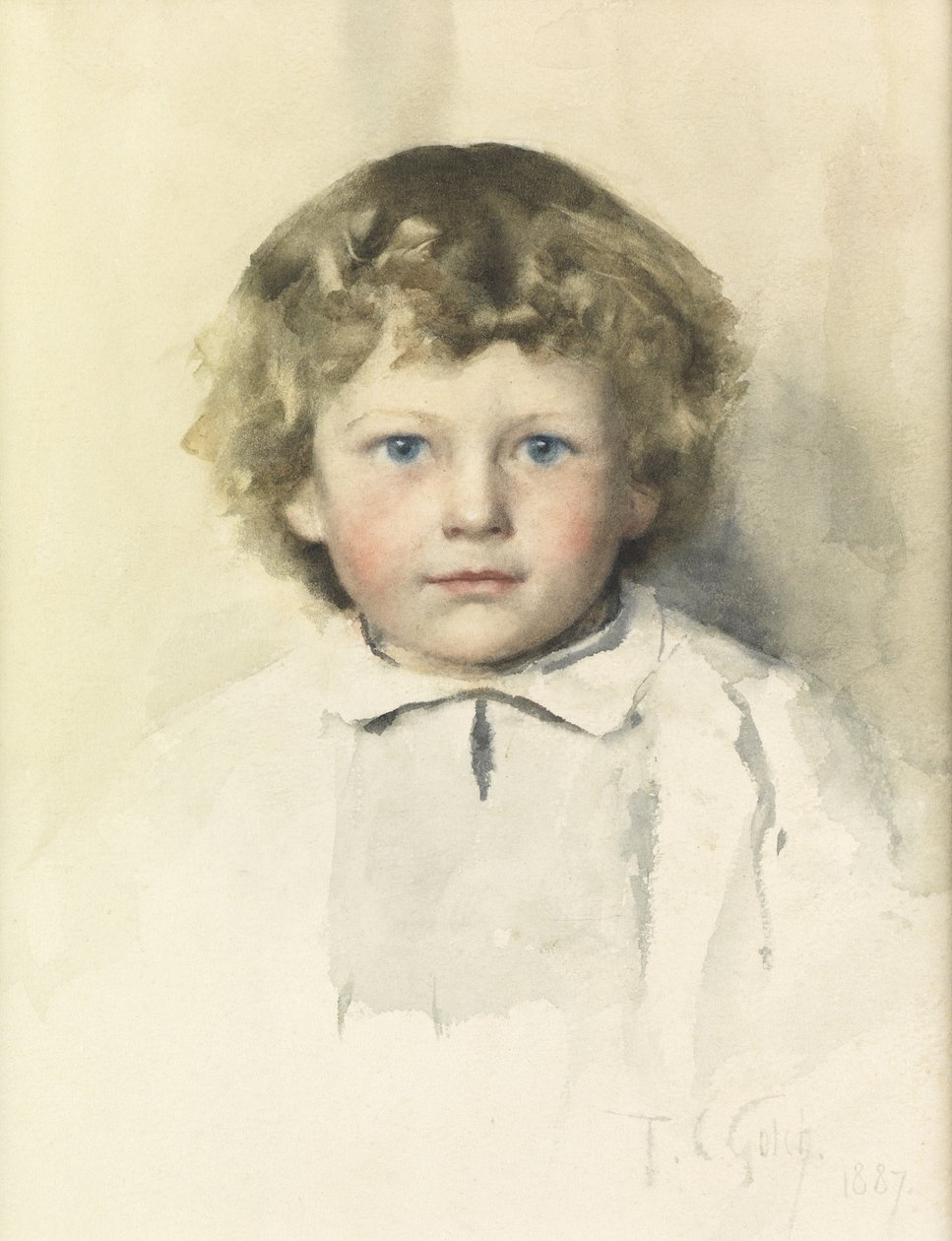 Little Boo, 1887 av Thomas Cooper Gotch