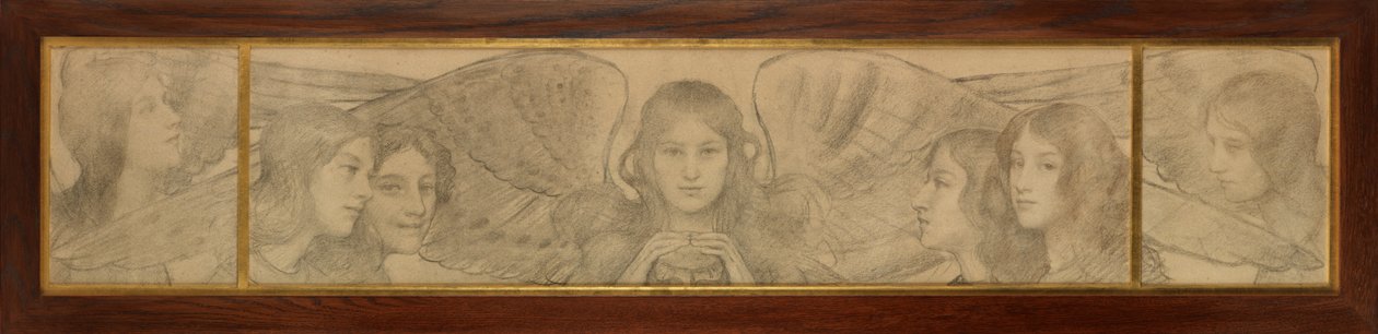 Änglarnas triptyk av Thomas Cooper Gotch