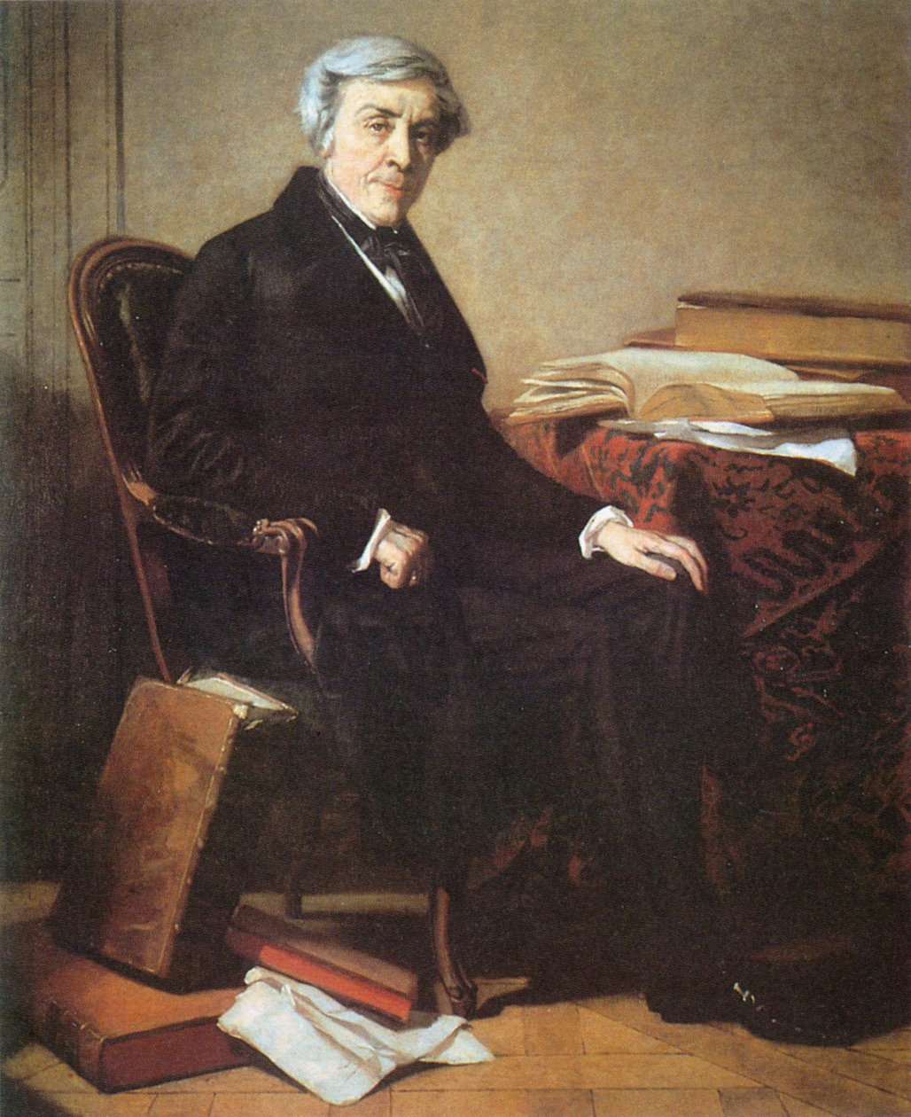 Porträtt av Jules Michelet (1798-1874) av Thomas Couture